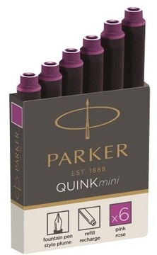 Naboje atramentowe Parker Mini RÓŻOWE