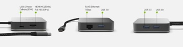 Green Cell GC HUB2 USB-C 6 в 1 для MacBook Pro Air DS