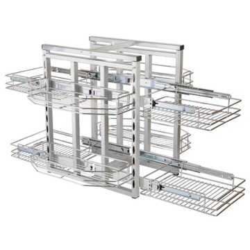 КУХОННАЯ ВЕШАЛКА ДЛЯ СТАКАНОВ, 4 РЯДА, хромированные перила