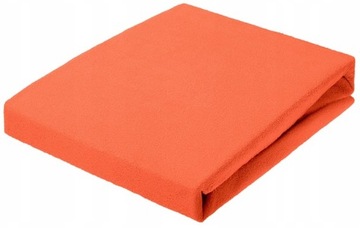Pomarańczowe Prześcieradło z Gumką Frotte 140x200