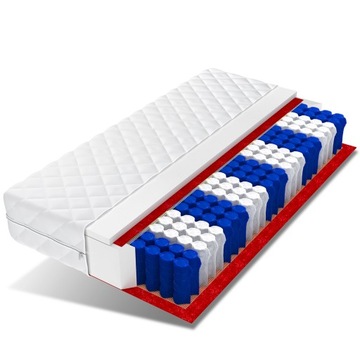Materac 190x90 pocket 7 stref 13 cm DINO