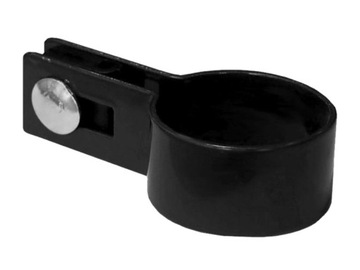 Obejma końcowa do paneli słupek fi 48 mm CZARNA