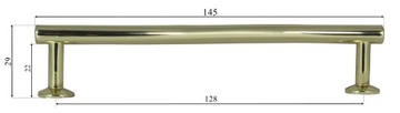 AMIX A001 РУЧКА 128 SATIN Серебристый МЕТАЛЛ