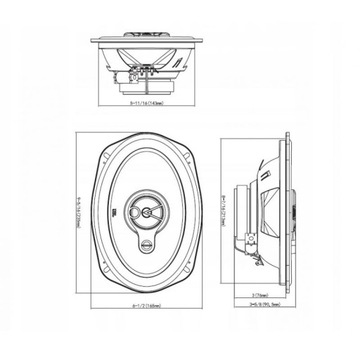 JBL STAGE2 9634 АВТОМОБИЛЬНЫЕ ДИНАМИКИ 3-ПОЛОСНЫЕ 6X9