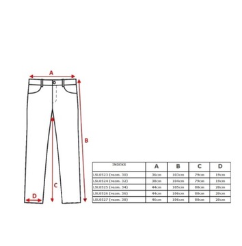 МОТОЦИКЛОВЫЕ БРЮКИ LEOSHI FASTER JEANS РАЗМЕР. 40