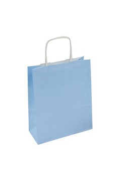 TORBY TORBA PAPIEROWA 240/100/320 NIEBIESKI PASTEL