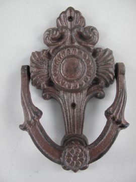 KOŁATKA drzwi - art deco - ŻELIWNA - MASYWNA 19CM