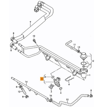 VSTŘIKOVAČE AUDI A3 8L1 1.6 1.8T 1.9TDI X4