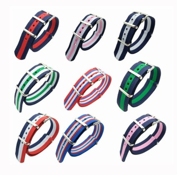 Крепкий ремешок для часов Бумвор НАТО 18мм узор №4