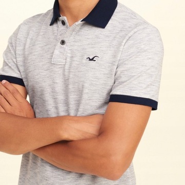 HOLLISTER Abercrombie Koszulka Polo Męska USA S