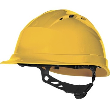 KASK OCHRONNY BUDOWLANY WENTYLOWANY QUARTZ ŻÓŁTY