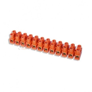 Listwa zaciskowa 12-tor 10mm2 pomarańczowa 2157