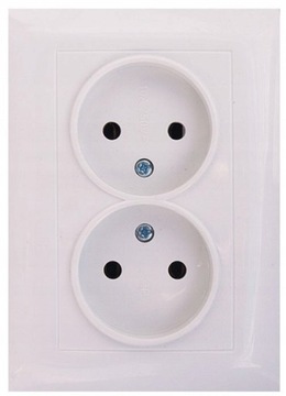 WESA LC-14 GNIAZDO PODWÓJNE BEZ UZIEMIENIA