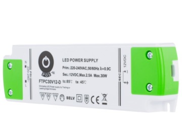 БЛОК ПИТАНИЯ POS 30Вт 2,5А 12В IP20 FTPC30V12-D