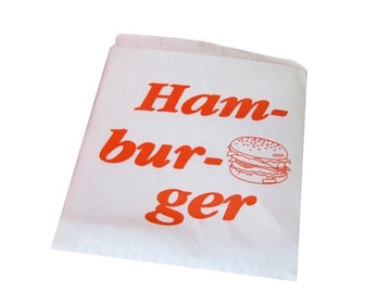 ROŻKI HAMBURGER koperty torebki papierowe 200 sztuk