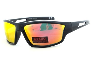 OKULARY SPORTOWE LUSTRZANKI Z POLARYZACJĄ CZARNE