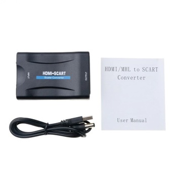 Konwerter Obrazu Dźwięku HDMI / EURO SCART Adapter