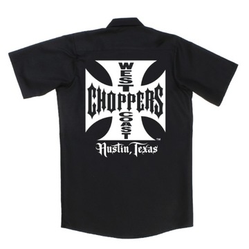 Koszula WEST COAST CHOPPERS czarna WCC premium M