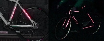 TAŚMA ODBLASKOWA SAMOPRZYLEPNA 1M X 5CM CZERWONA HOMOLOGACJA