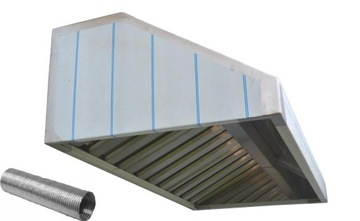 Okap Gastronomiczny 200x90x40 Filtry RURA Nowy