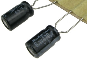 Kondensator elektrolityczny 470uF/6,3V Rubycon YK (5 szt.) /3716-5