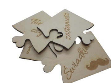 Puzzle prośba o świadkowanie ślub świadek grawer