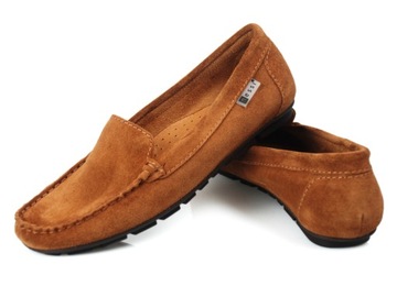 Мокасины Nessi 17130 из светло-коричневой замши 39