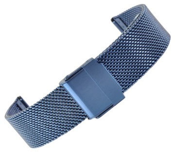 Bransoletka do zegarka GRANATOWA 14 mm MESH SIATKA