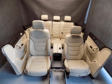 VW TOUAREG 7P FOTELE SIEDZENIA BOCZKI SKÓRA