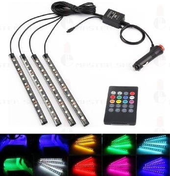 ВНУТРЕННЕЕ ОСВЕЩЕНИЕ САЛОНА АВТОМОБИЛЯ 48 LED RGB PILOT