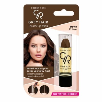 SZTYFT BARWIĄCY NA ODROSTY SIWE WŁOSY GOLDEN ROSE BRĄZOWY BROWN