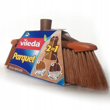 VILEDA MIOTŁA SZCZOTKA PARQUET DO PARKIETU +DRĄŻEK