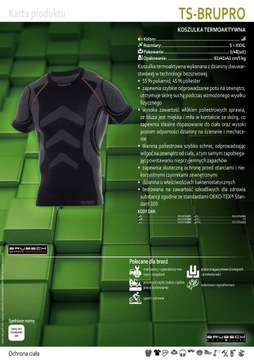 BRUBECK PROTECT KOSZULKA TERMOAKTYWNA T-SHIRT r.M