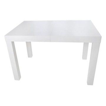 STÓŁ ROZKŁADANY BIAŁY MAT 110 X 80/190 SALON JADALNIA KUCHNIA