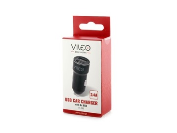 БЫСТРОЕ АВТОМОБИЛЬНОЕ ЗАРЯДНОЕ УСТРОЙСТВО 2xUSB 3.4A тип C