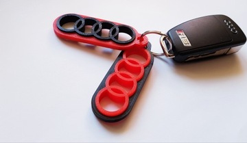 Brelok Audi A1 A3 A4 A5 A6 A7 A8 A2 tt RED/BLACK