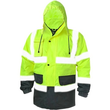 УТЕПЛЕННАЯ ЗИМНЯЯ СВЕТООТРАЖАЮЩАЯ РАБОЧАЯ КУРТКА XXL