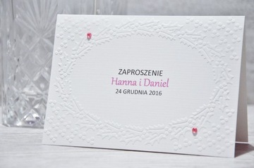 ZAPROSZENIA ŚLUBNE TŁOCZONE ZAPROSZENIA NA ŚLUB **