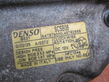 LANCIA Y 1.2 КОМПРЕССОР КОНДИЦИОНЕРА ВОЗДУХА B837 C402