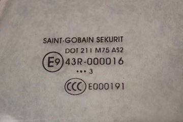 ОКНО ДВЕРИ ЛЕВОЕ ПЕРЕДНЕЕ PEUGEOT PARTNER II 08-12