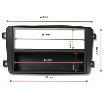 РАМКА РАДИО1DIN MERCEDES C CLASS W203 CLK 61350