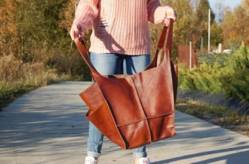 СУМКА ИЗ НАТУРАЛЬНОЙ КОЖИ - СУМКА НА ПЛЕЧЕ