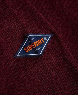 Superdry Orange Label V-Neck Jumper Plum L/XL