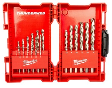 ZESTAW WIERTŁA METALU MILWAUKEE THUNDERWEB 19 szt