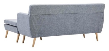 ЭЛЕГАНТНЫЙ СОВРЕМЕННЫЙ ДИВАН С ШЕЗЛОМ == СЕРЫЙ