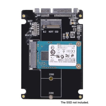 SATA3 M.2 NGFF SATA mSATA SSD-адаптер с двойным корпусом