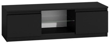 Szafka stolik RTV M120 120cm CZARNY POŁYSK TOP