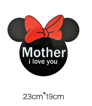 TERMO NAKLEJKA APLIKACJA NAPRASOWANKA MOUSE mother D74