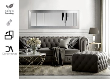 Панорамное зеркало 40/130 серебро SIMPLE в раме