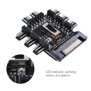 Хаб SATA-сплиттер на 8x 3 PIN для любителей